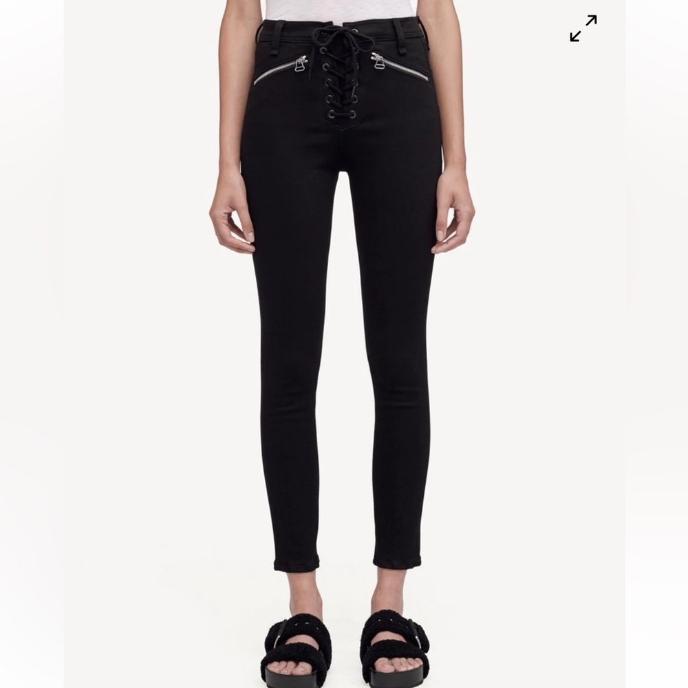 NWOT Rag and bone lace up Gia women's skinny jeans - Picture 10 of 10